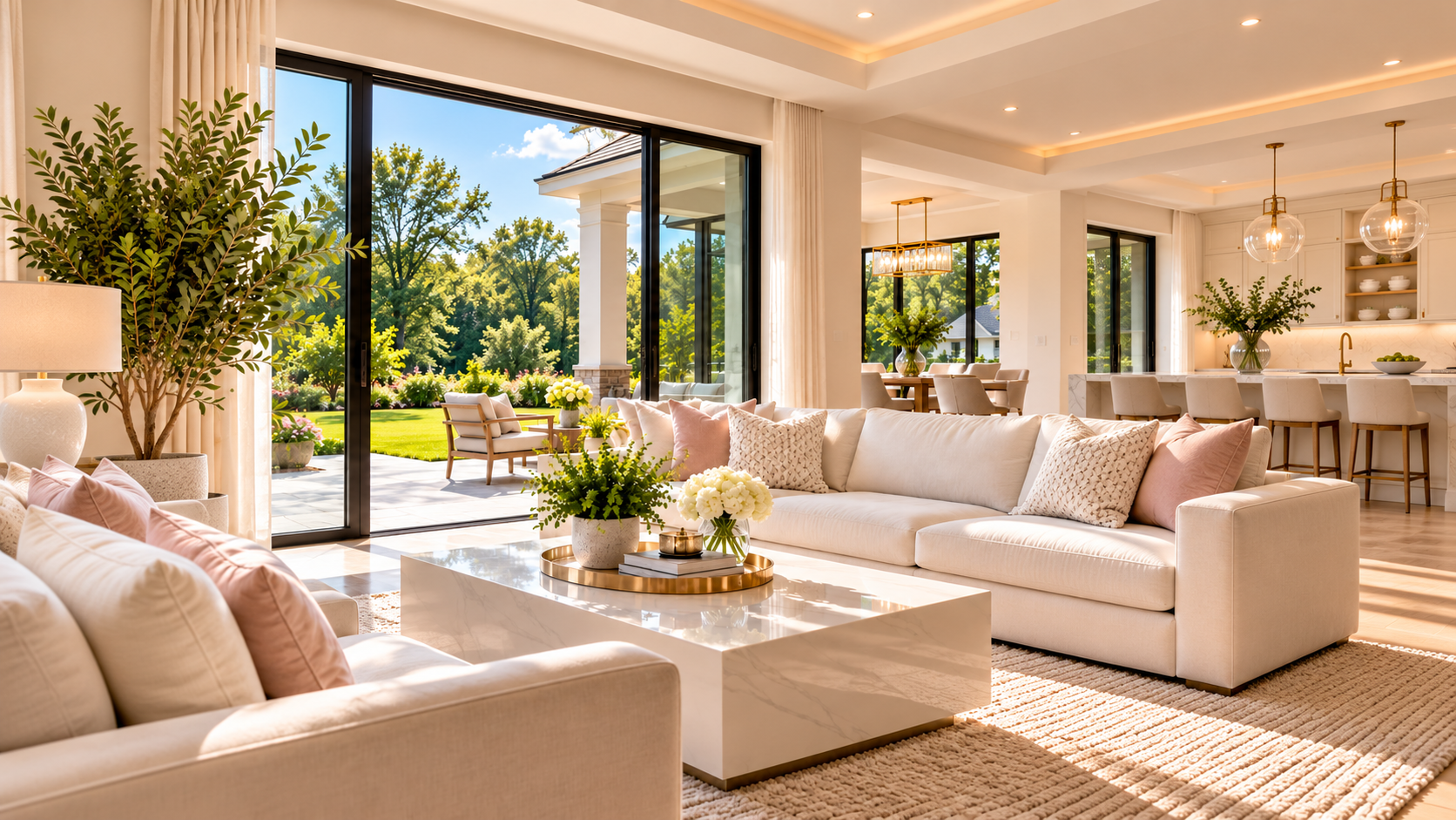 Bright residential living space